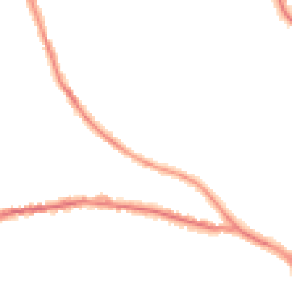 Night-time road noise heatmap for BN21 2LQ