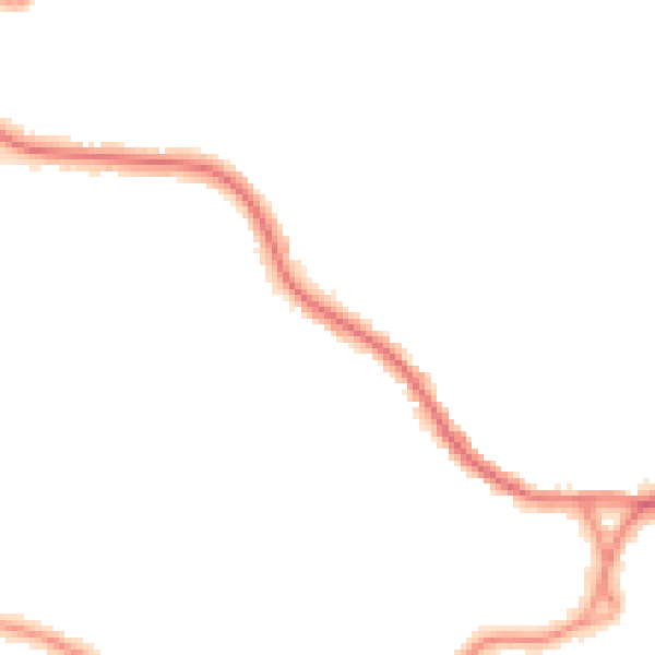 Night-time road noise heatmap for BN21 2NW