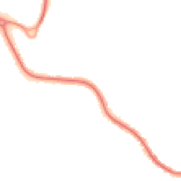 Night-time road noise heatmap for BN21 2NX