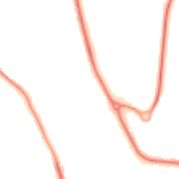 Night-time road noise heatmap for BN21 2QY