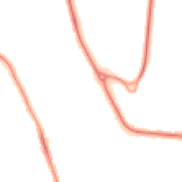 Night-time road noise heatmap for BN21 2RD
