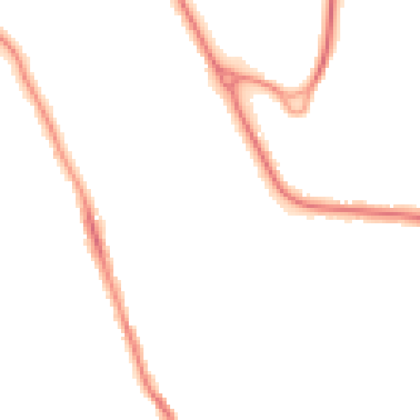 Night-time road noise heatmap for BN21 2RG