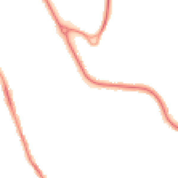 Night-time road noise heatmap for BN21 2RJ