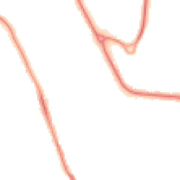 Night-time road noise heatmap for BN21 2RT