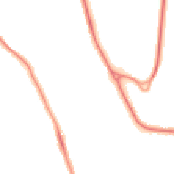 Night-time road noise heatmap for BN21 2SE