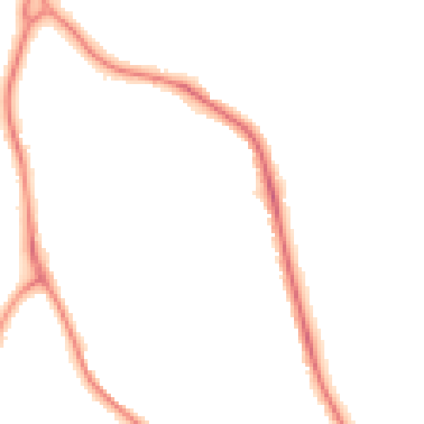 Night-time road noise heatmap for BN21 2XG