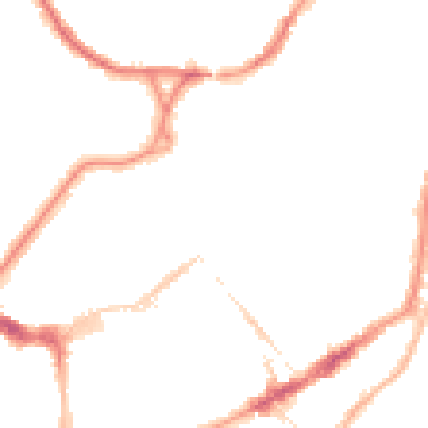 Night-time road noise heatmap for BN21 3TU
