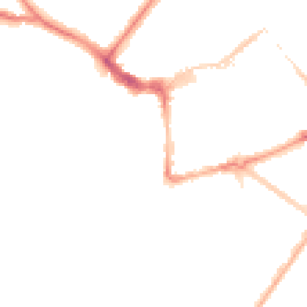 Night-time road noise heatmap for BN21 4SR