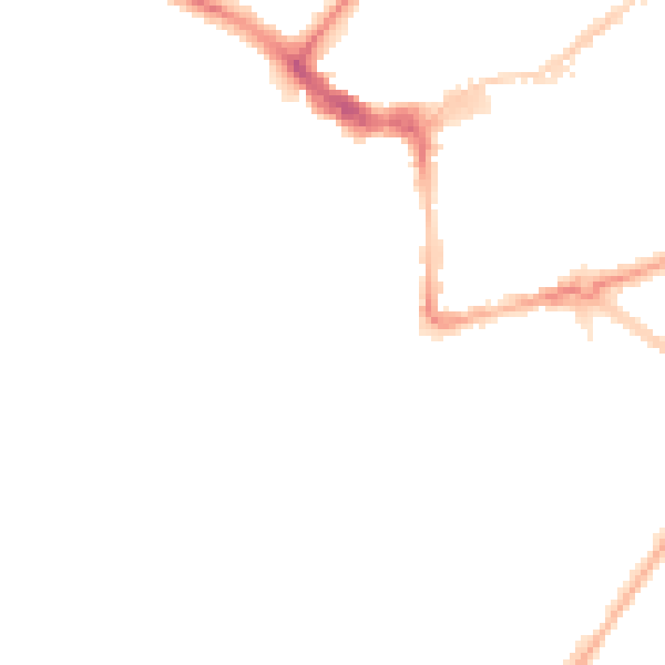 Night-time road noise heatmap for BN21 4XG