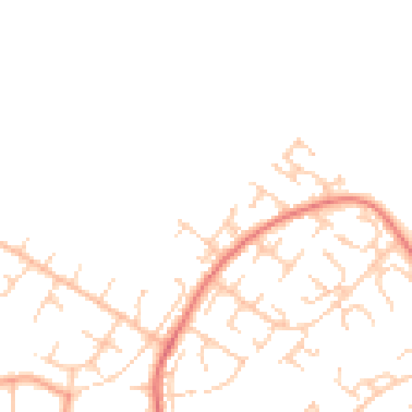 Daytime road noise heatmap for BN22 0AZ