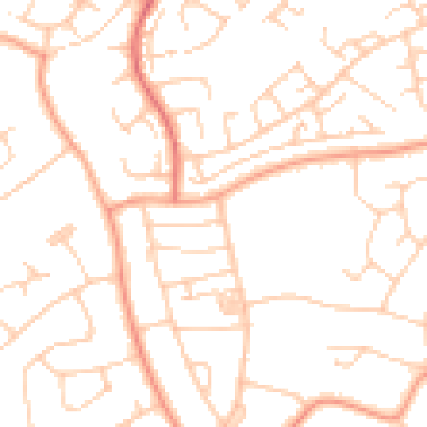 Daytime road noise heatmap for BN22 0BG