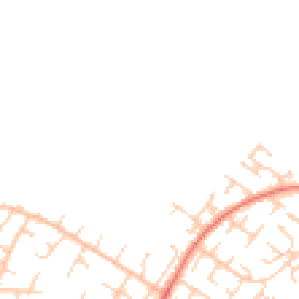 Daytime road noise heatmap for BN22 0BN
