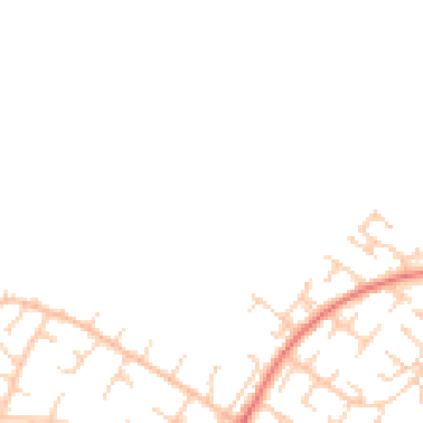 Daytime road noise heatmap for BN22 0DA