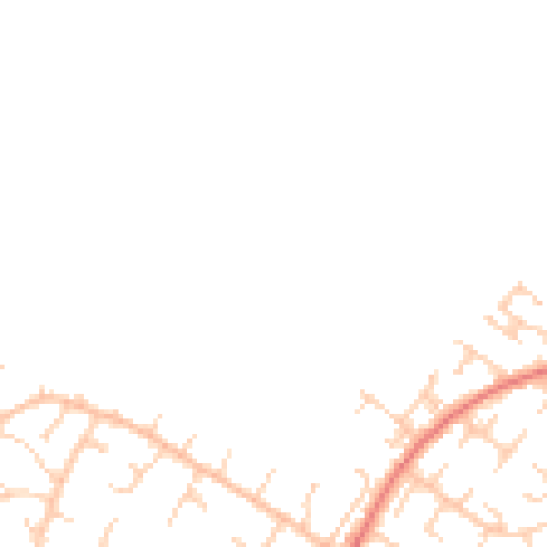 Daytime road noise heatmap for BN22 0DD