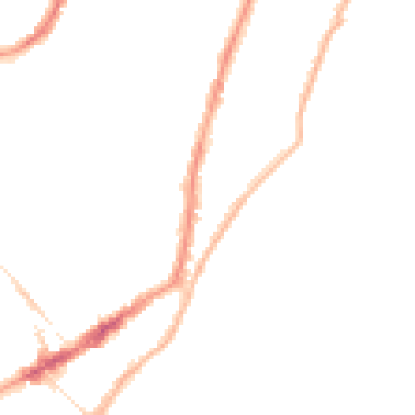 Night-time road noise heatmap for BN22 7AU