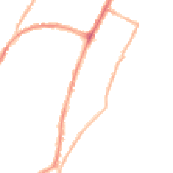 Night-time road noise heatmap for BN22 7DD