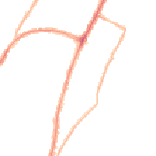 Night-time road noise heatmap for BN22 7DG