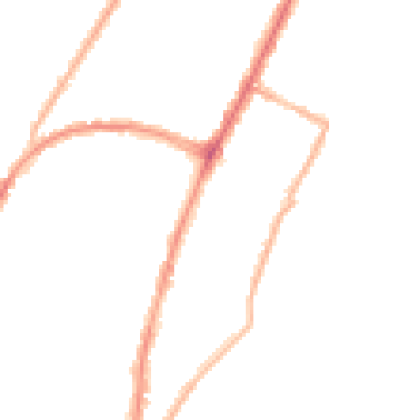 Night-time road noise heatmap for BN22 7DY
