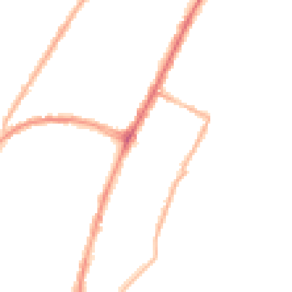 Night-time road noise heatmap for BN22 7EH