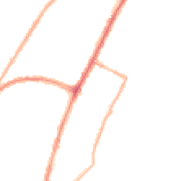 Night-time road noise heatmap for BN22 7EN