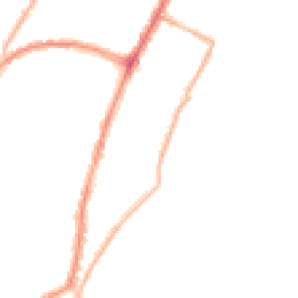 Night-time road noise heatmap for BN22 7HL