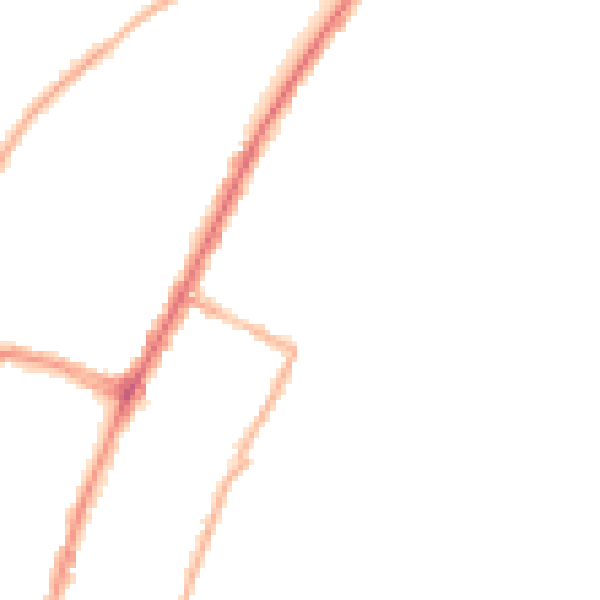 Night-time road noise heatmap for BN22 7JH