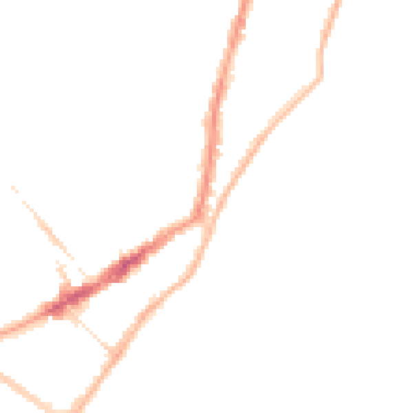 Night-time road noise heatmap for BN22 7NA