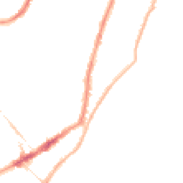 Night-time road noise heatmap for BN22 7NH