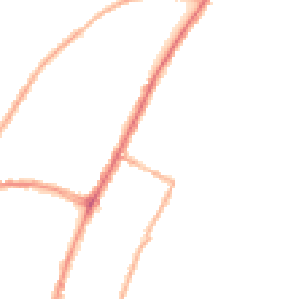 Night-time road noise heatmap for BN22 7NY