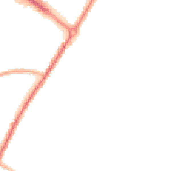 Night-time road noise heatmap for BN22 7PU