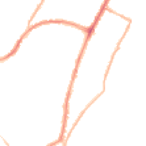 Night-time road noise heatmap for BN22 7QR