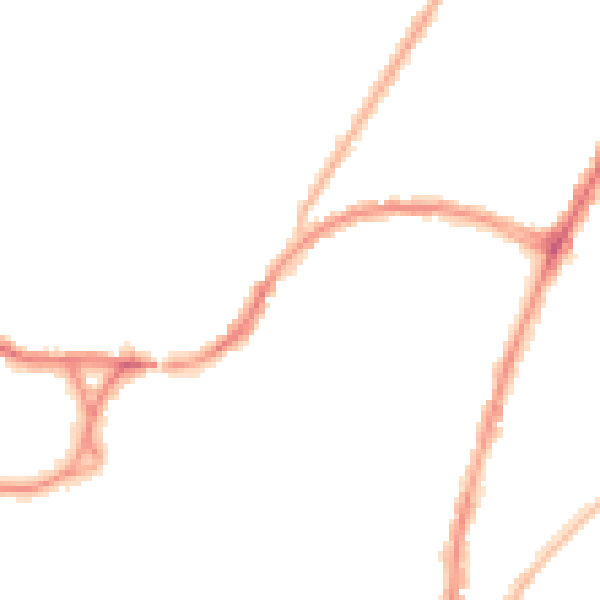 Night-time road noise heatmap for BN22 8HA
