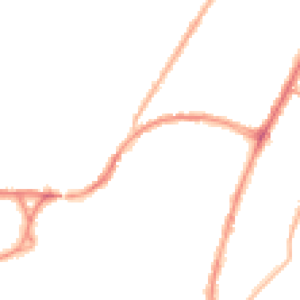 Night-time road noise heatmap for BN22 8HD