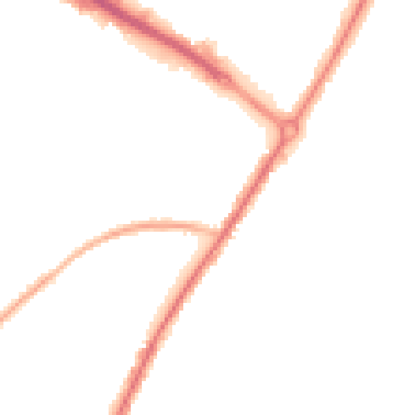 Night-time road noise heatmap for BN22 8QG