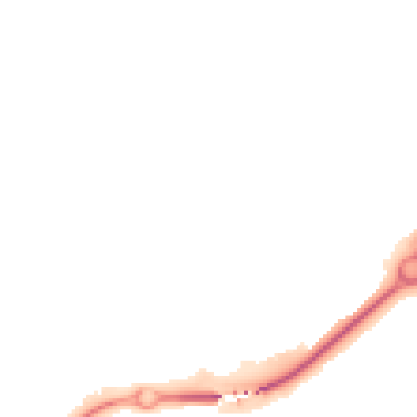 Night-time road noise heatmap for BN22 9BN