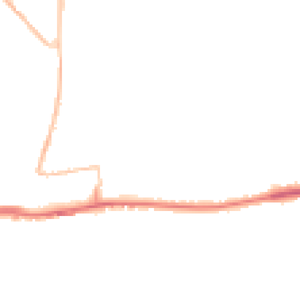 Night-time road noise heatmap for BN42 4AB