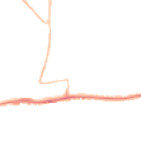 Night-time road noise heatmap for BN42 4AD