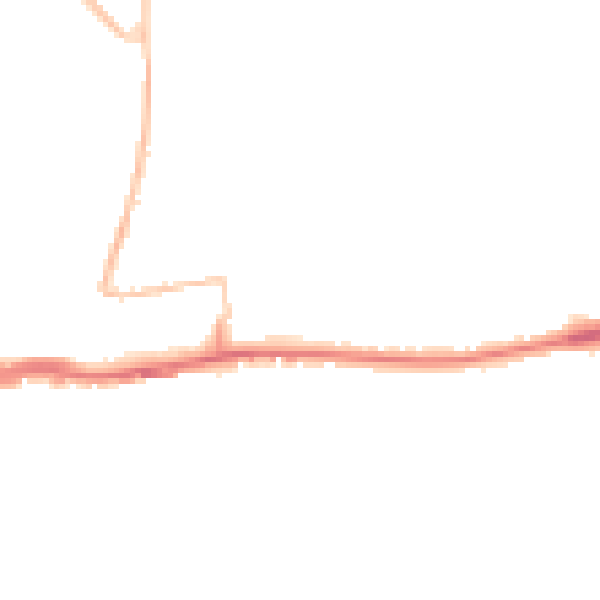 Night-time road noise heatmap for BN42 4AG