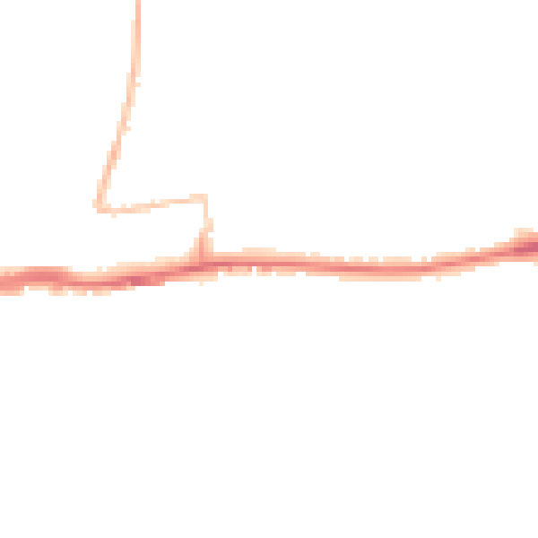 Night-time road noise heatmap for BN42 4AU