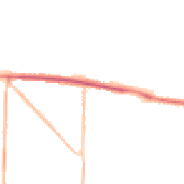 Night-time road noise heatmap for BN42 4BS
