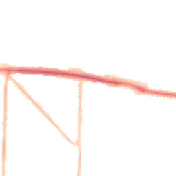 Night-time road noise heatmap for BN42 4BT