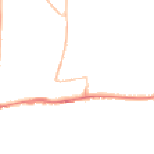 Night-time road noise heatmap for BN42 4DD