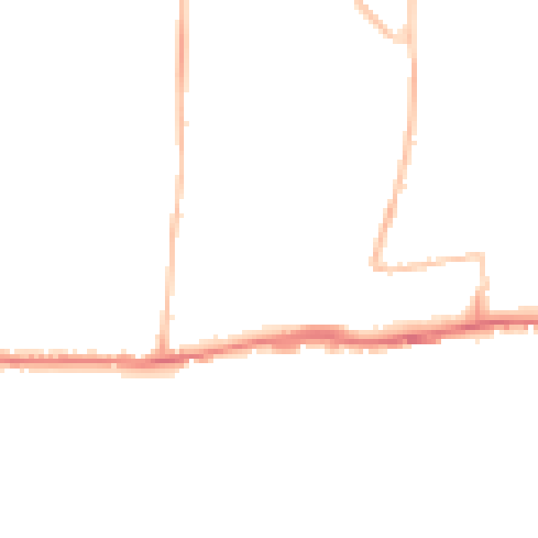 Night-time road noise heatmap for BN42 4DJ