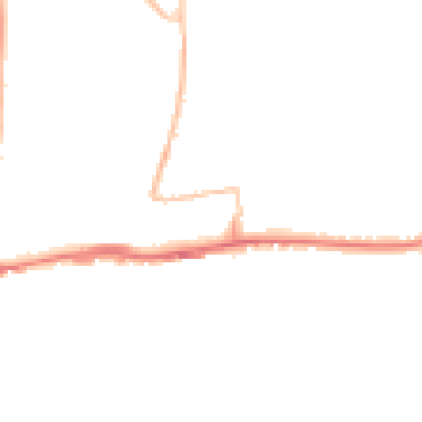 Night-time road noise heatmap for BN42 4DR