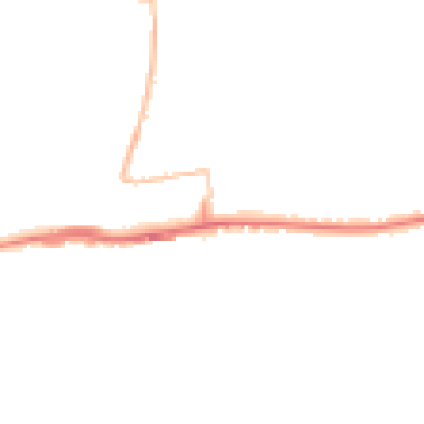 Night-time road noise heatmap for BN42 4DT