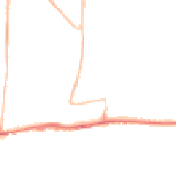 Night-time road noise heatmap for BN42 4DY