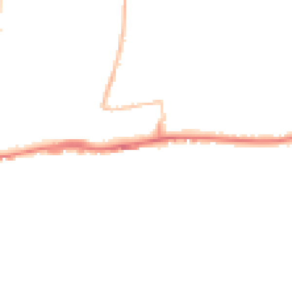 Night-time road noise heatmap for BN42 4EG