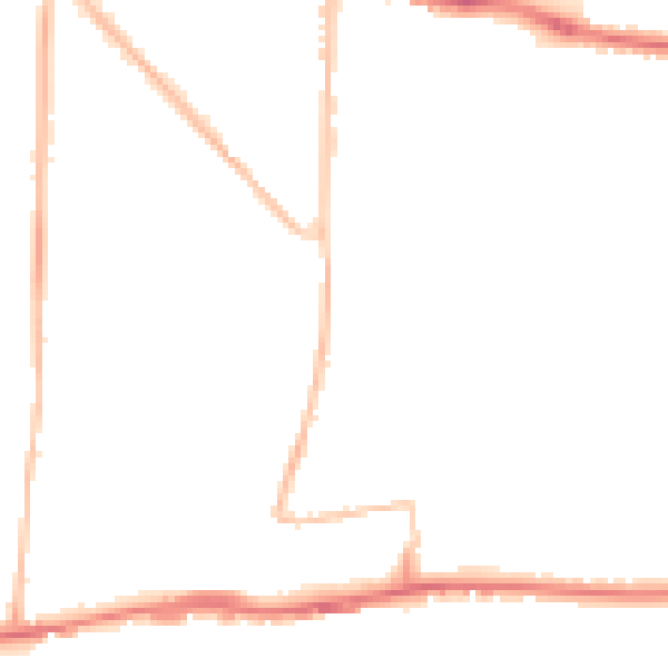 Night-time road noise heatmap for BN42 4GG
