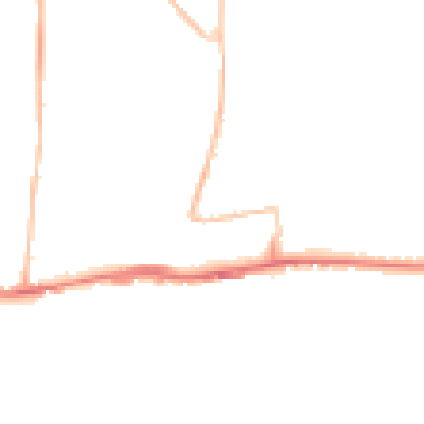 Night-time road noise heatmap for BN42 4GR