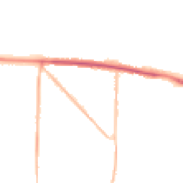 Night-time road noise heatmap for BN42 4HN